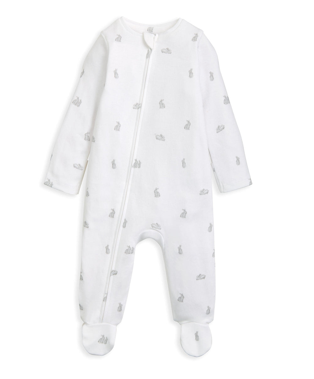 Mamas &amp; Papas All-in-Ones &amp; Bodysuits Bunny Print Zip All In One