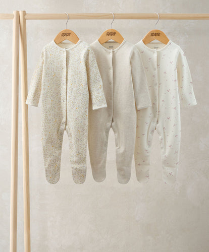 Mamas & Papas All-in-Ones & Bodysuits Bunny Sleepsuits (Pack of 3)