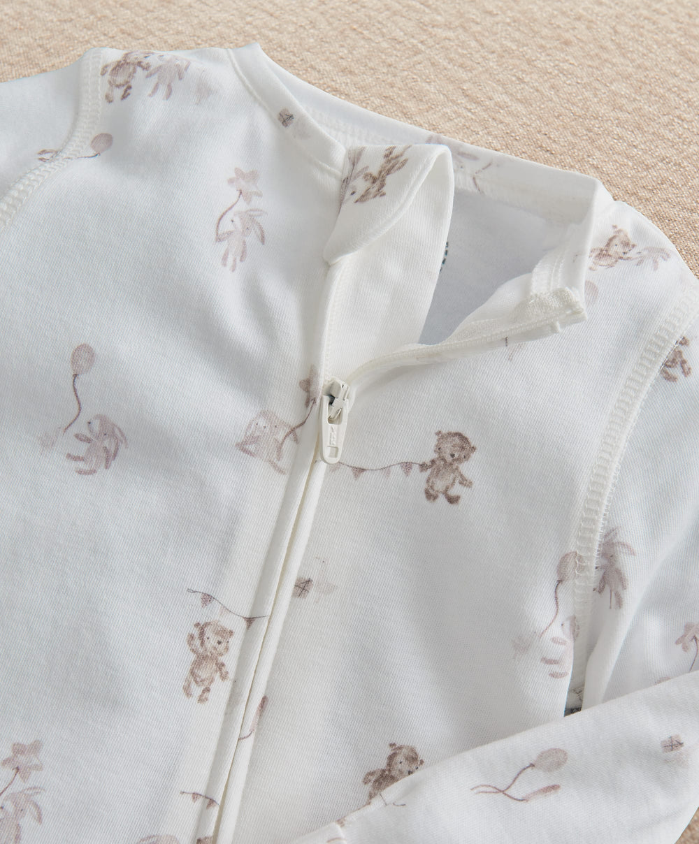 Mamas &amp; Papas All-in-Ones &amp; Bodysuits Celebration Print Zip All In One