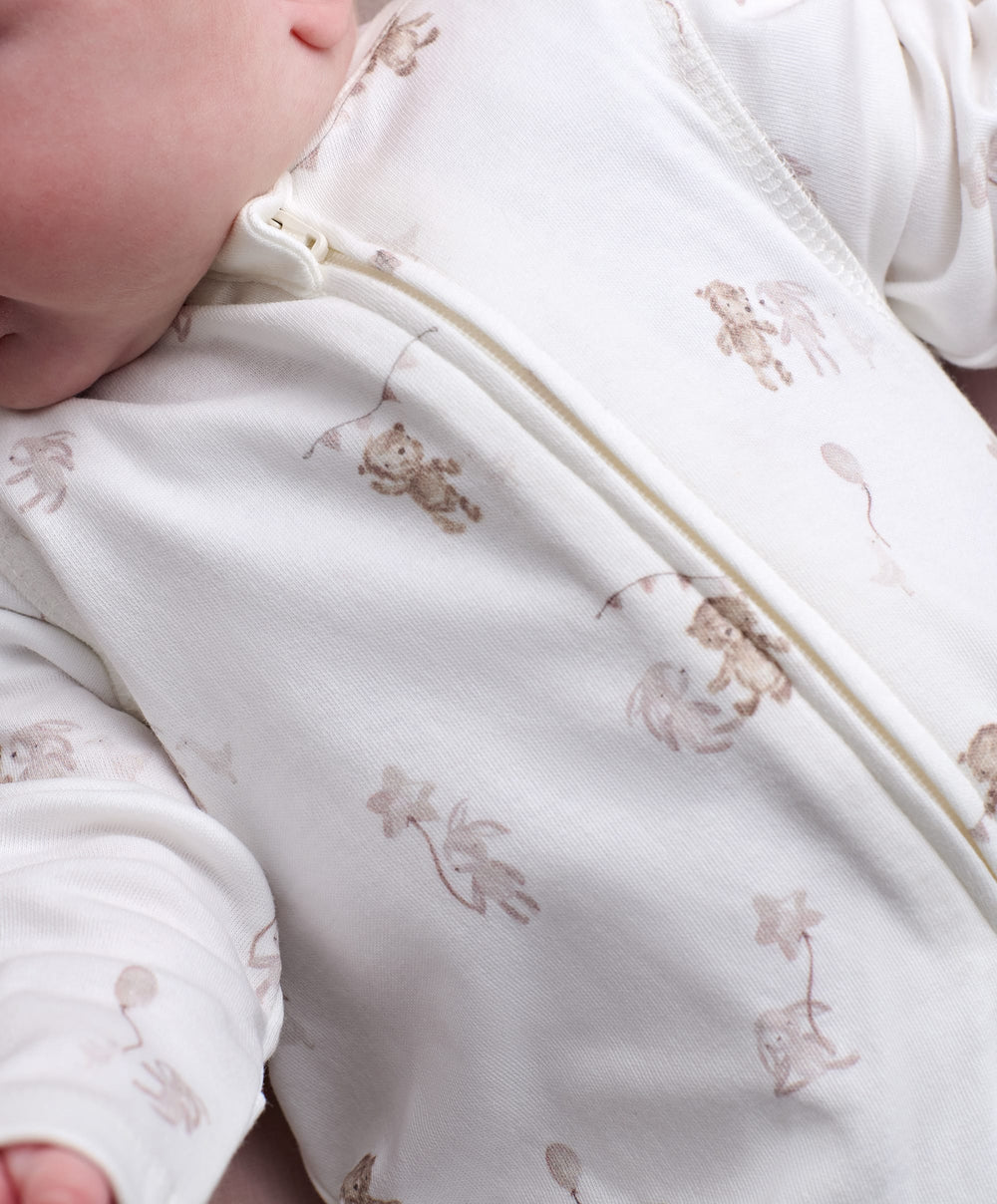 Mamas &amp; Papas All-in-Ones &amp; Bodysuits Celebration Print Zip All In One