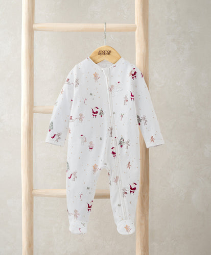 Mamas & Papas All-in-Ones & Bodysuits Christmas Eve Zip Up All In One