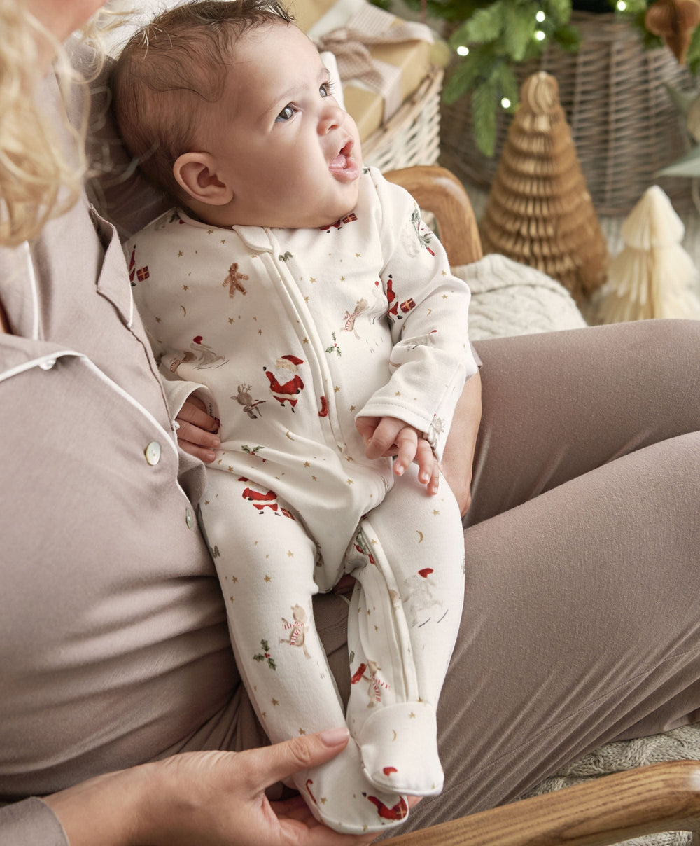 Mamas &amp; Papas All-in-Ones &amp; Bodysuits Christmas Eve Zip Up All In One