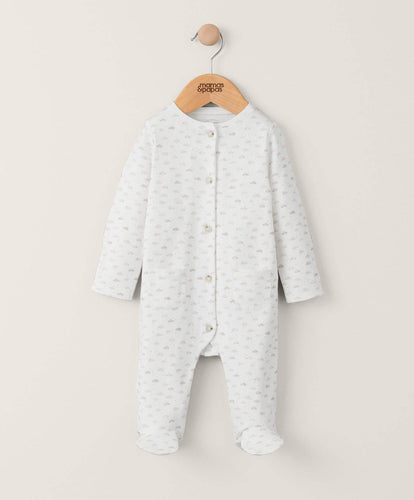 Mamas & Papas All-in-Ones & Bodysuits Cloud All In One Sleepsuit - White