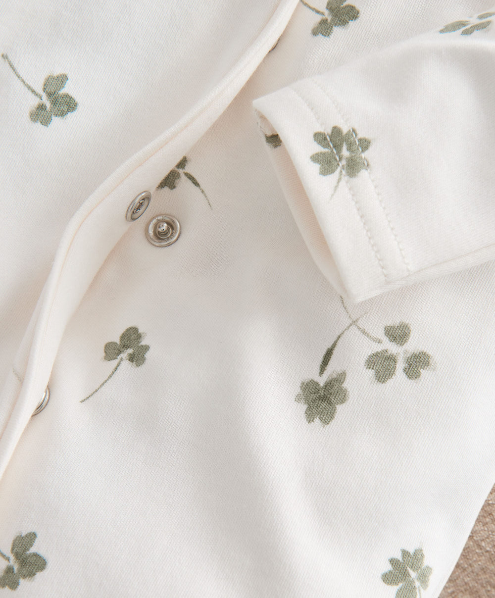 Mamas &amp; Papas All-in-Ones &amp; Bodysuits Clover Print All In One