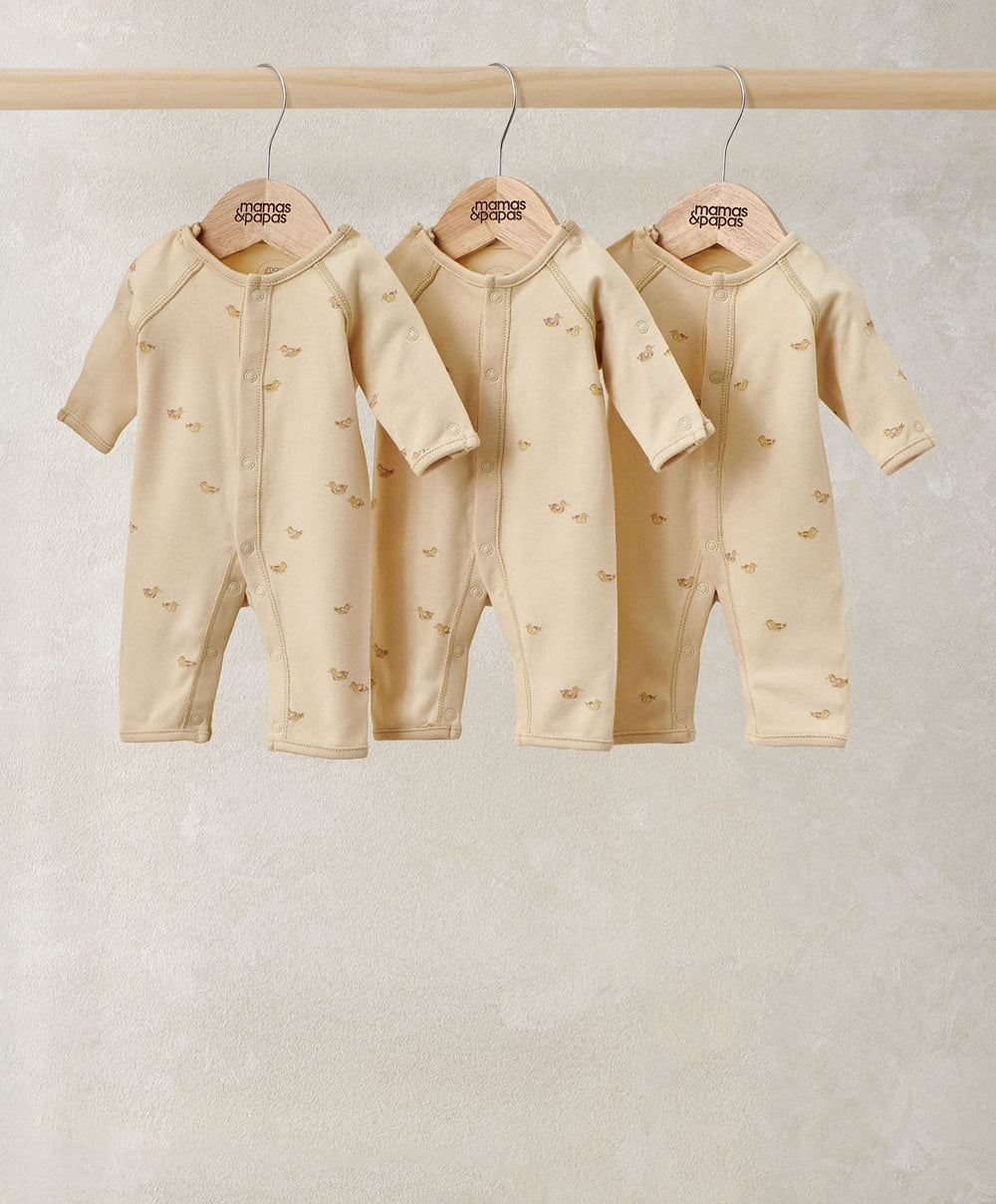 Mamas &amp; Papas All-in-Ones &amp; Bodysuits Duckling Premature Rompers (Pack of 3)