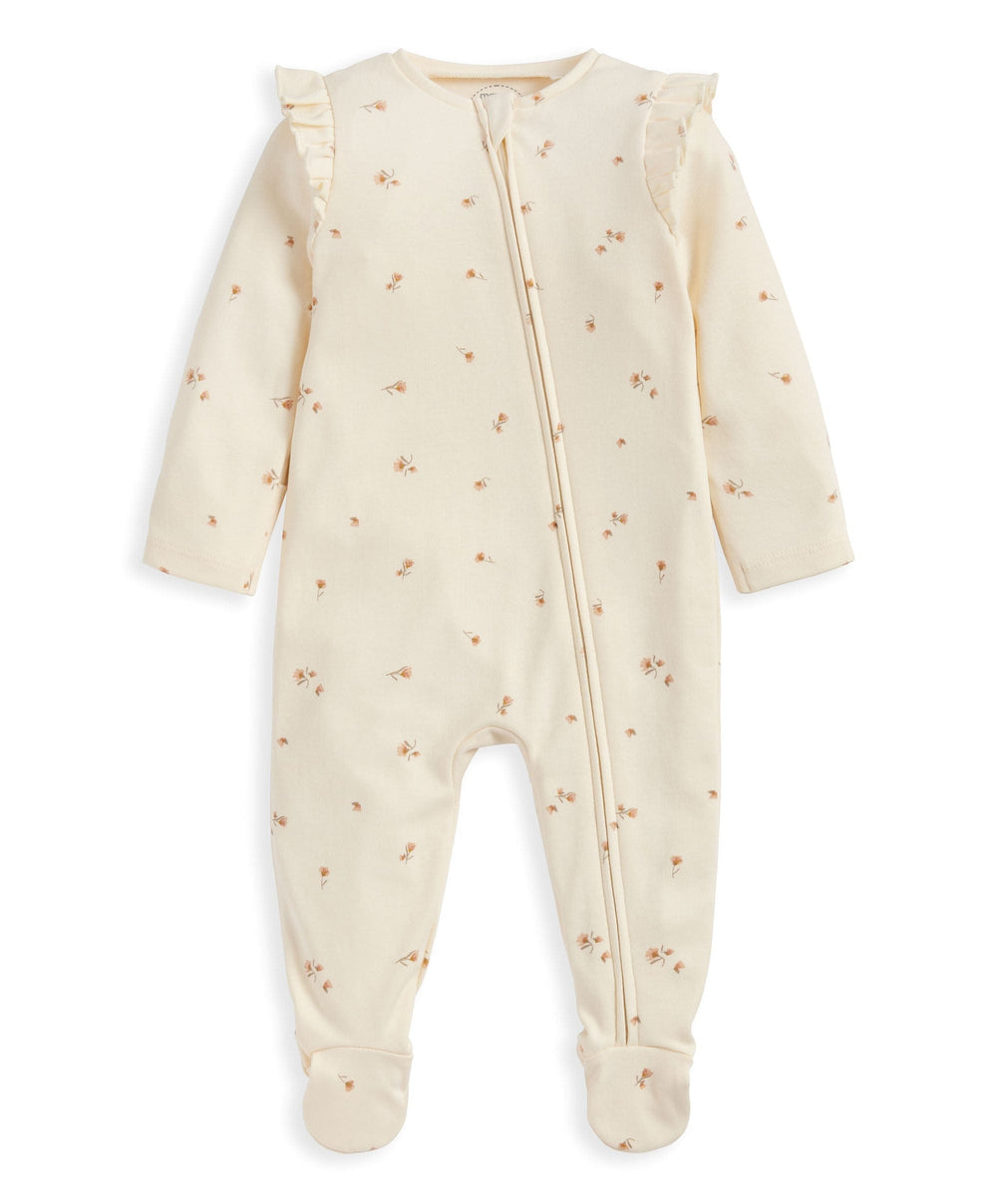 Mamas &amp; Papas All-in-Ones &amp; Bodysuits Floral Zip Sleepsuit