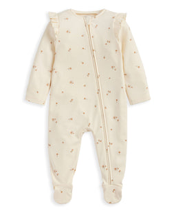 Mamas & Papas All-in-Ones & Bodysuits Floral Zip Sleepsuit