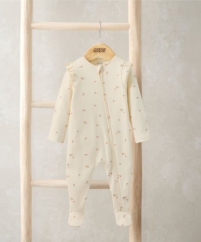 Mamas & Papas All-in-Ones & Bodysuits Floral Zip Sleepsuit