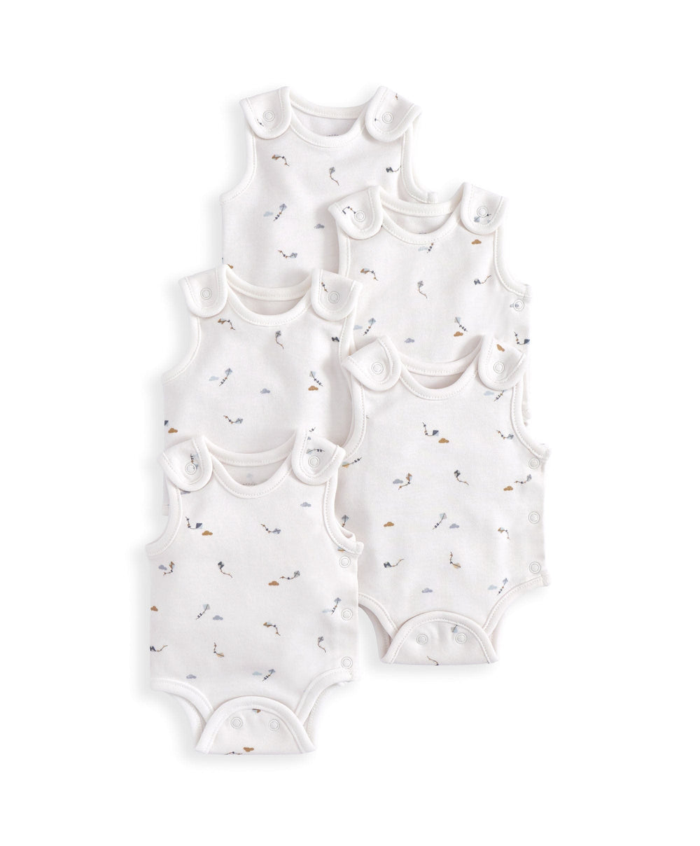 Mamas &amp; Papas All-in-Ones &amp; Bodysuits Kites Premature Bodysuits (Pack of 5)