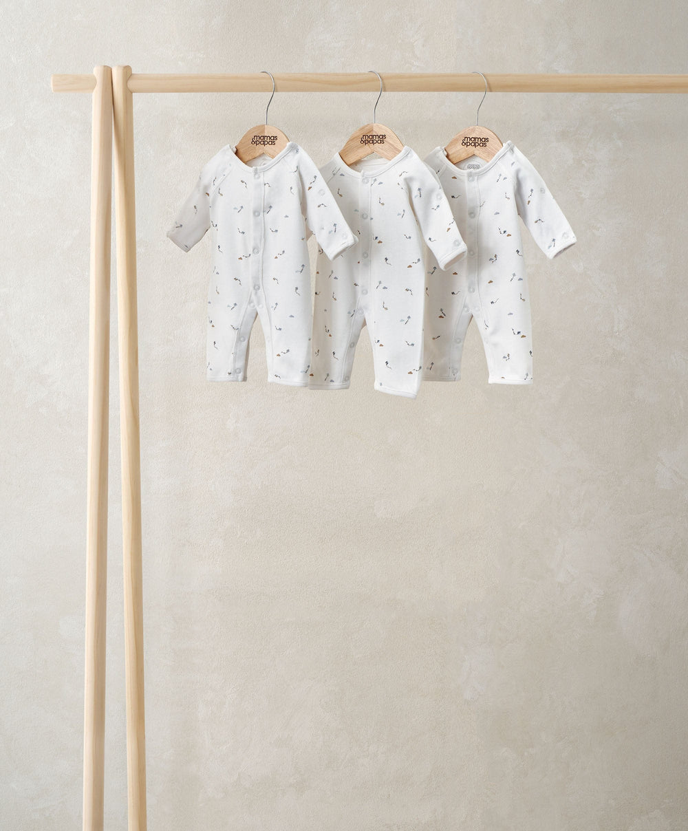 Mamas &amp; Papas All-in-Ones &amp; Bodysuits Kites Premature Rompers (Pack of 3)