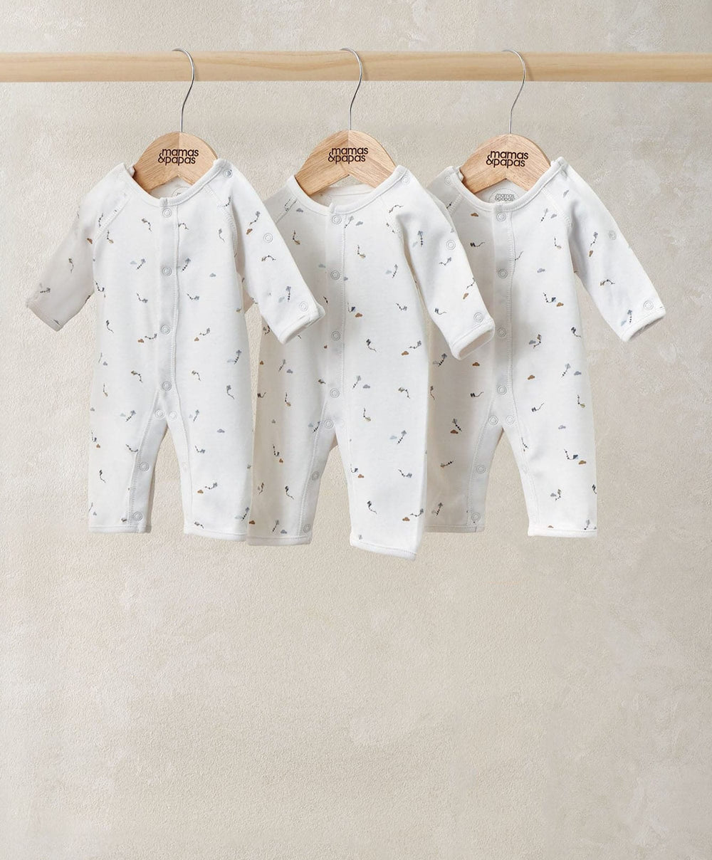 Mamas &amp; Papas All-in-Ones &amp; Bodysuits Kites Premature Rompers (Pack of 3)
