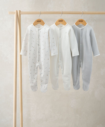 Mamas & Papas All-in-Ones & Bodysuits Kites Sleepsuits (Pack of 3)