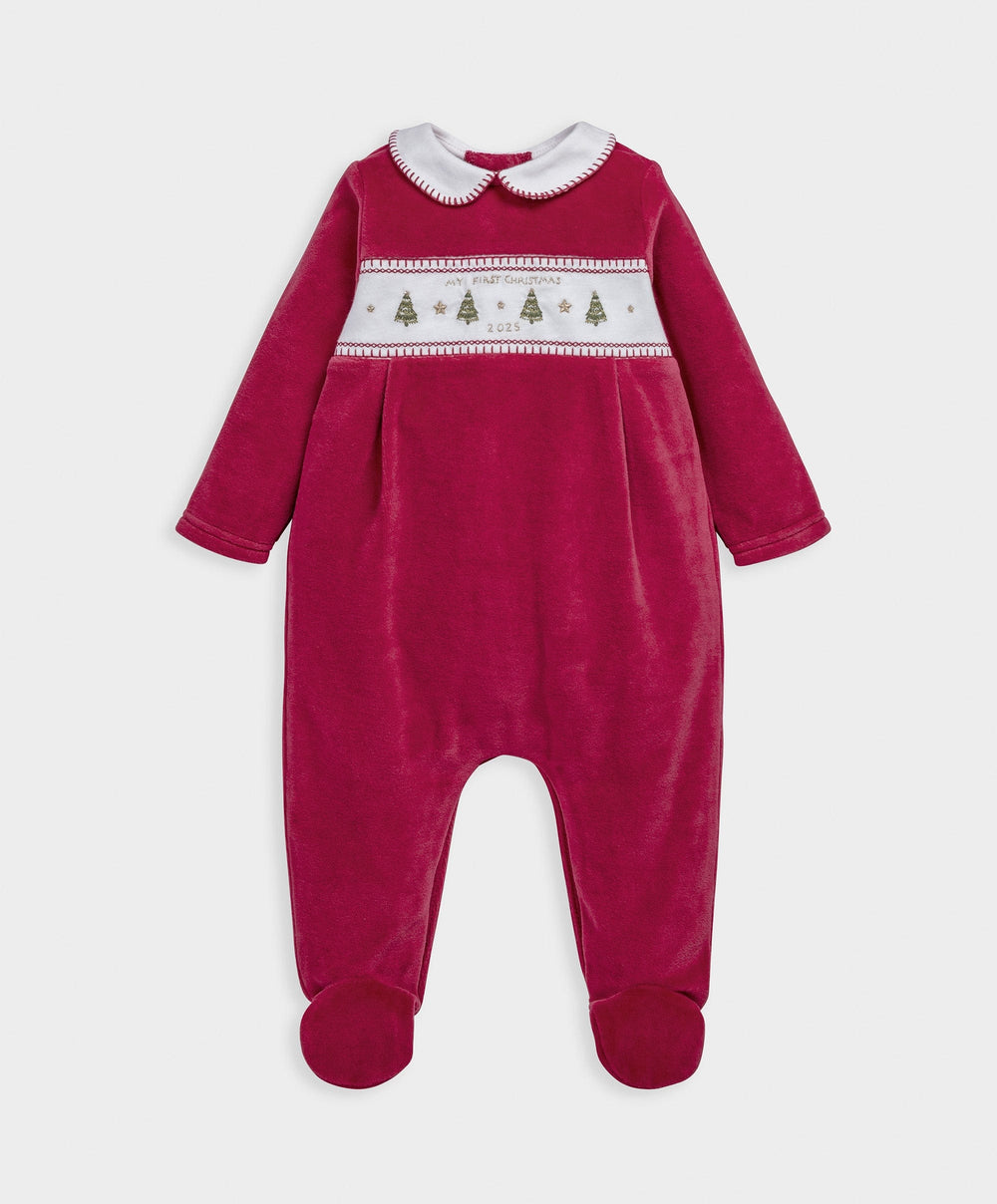 Mamas &amp; Papas All-in-Ones &amp; Bodysuits My First Christmas Collared All In One