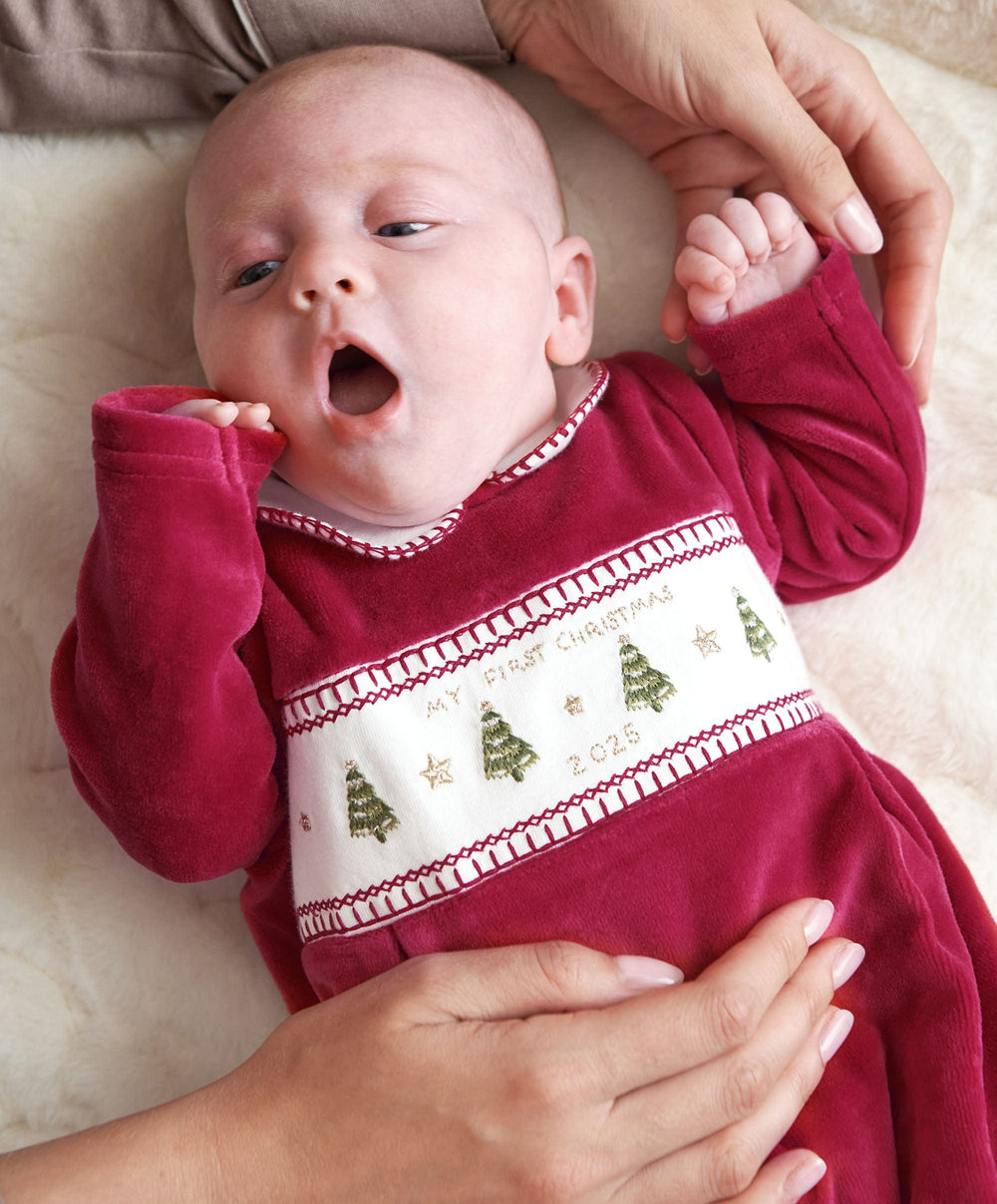 Mamas &amp; Papas All-in-Ones &amp; Bodysuits My First Christmas Collared All In One