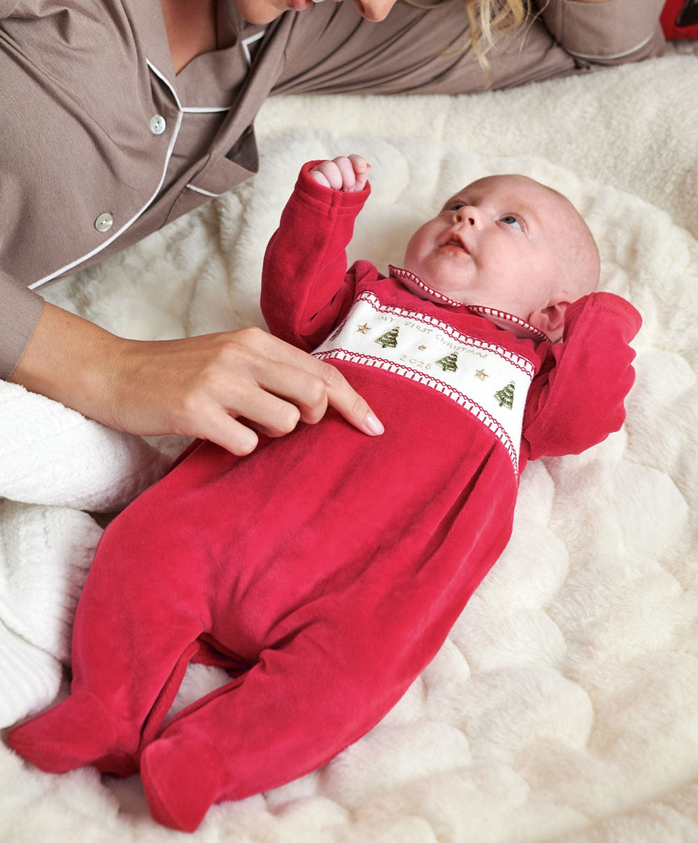 Mamas &amp; Papas All-in-Ones &amp; Bodysuits My First Christmas Collared All In One