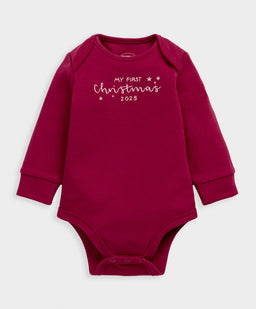 Mamas & Papas All-in-Ones & Bodysuits My First Christmas Red Bodysuit