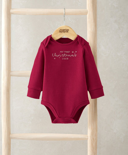 Mamas & Papas All-in-Ones & Bodysuits My First Christmas Red Bodysuit