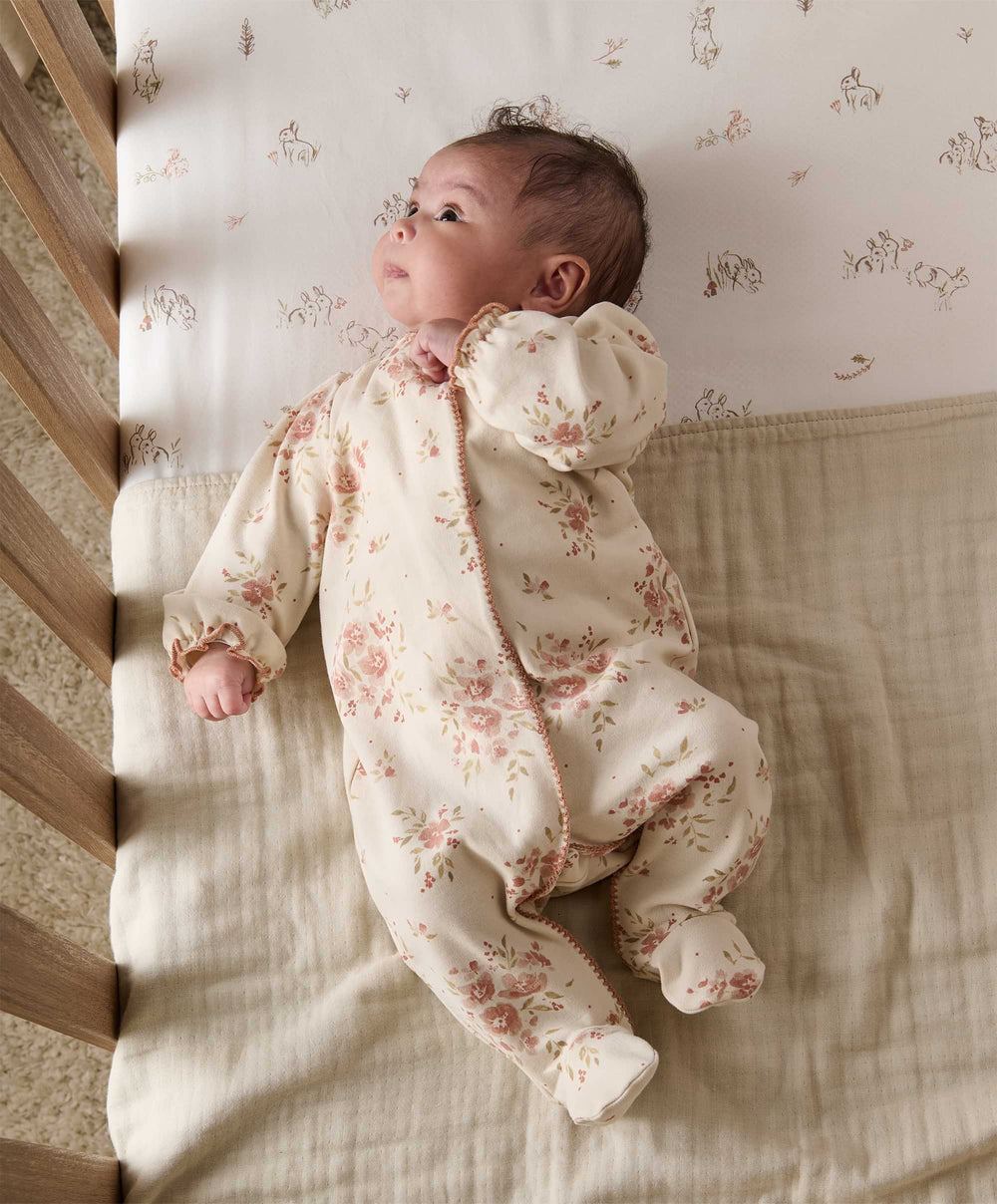 Mamas & Papas All-in-Ones & Bodysuits Neutral Floral All In One - Cream