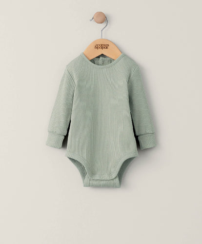 Mamas & Papas All-in-Ones & Bodysuits Organic Bodysuit - Sage Green