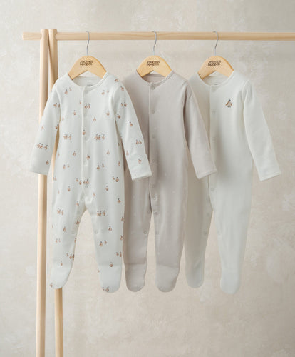 Mamas & Papas All-in-Ones & Bodysuits Penguin Sleepsuits (Pack of 3)
