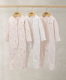 Mamas & Papas All-in-Ones & Bodysuits Peter Pan Collar Sleepsuits (Pack of 3) - Wildflower & Floral Prints