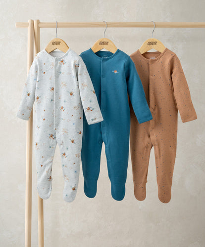Mamas & Papas All-in-Ones & Bodysuits Planet Sleepsuits (Pack of 3)
