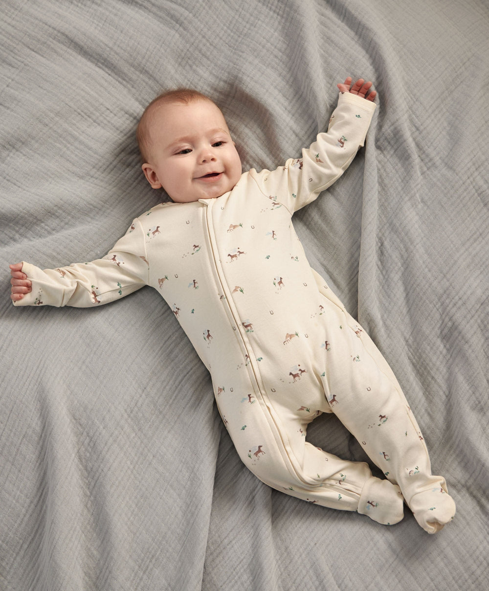 Mamas &amp; Papas All-in-Ones &amp; Bodysuits Rodeo Zip Sleepsuit