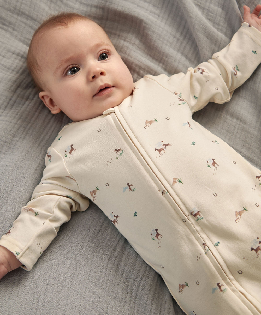 Mamas &amp; Papas All-in-Ones &amp; Bodysuits Rodeo Zip Sleepsuit