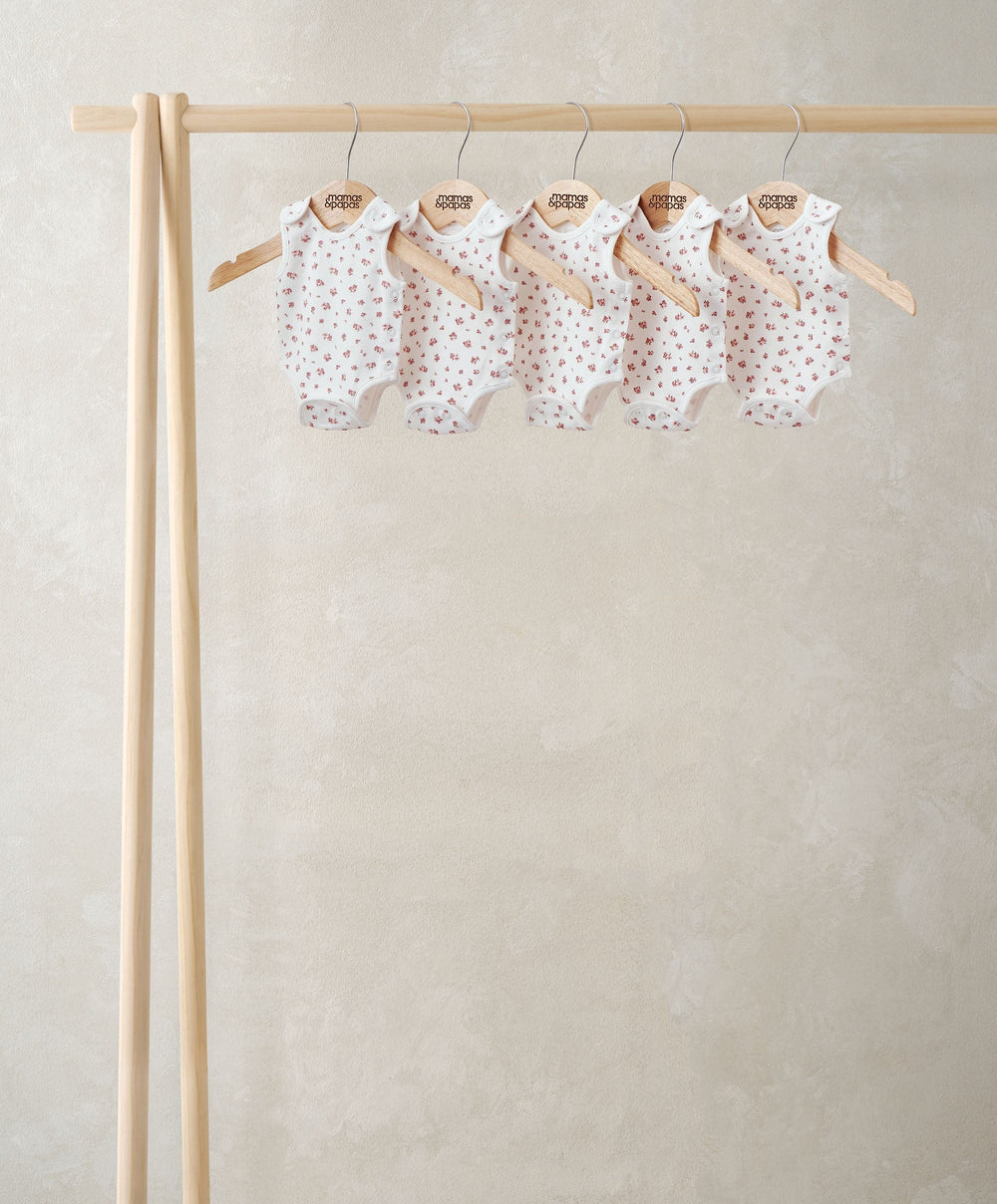 Mamas &amp; Papas All-in-Ones &amp; Bodysuits Rose Premature Bodysuits (Pack of 5)