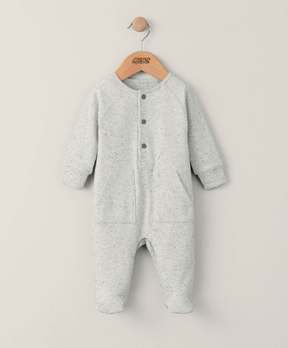 Mamas & Papas All-in-Ones & Bodysuits Speckled Jersey All In One - Sand
