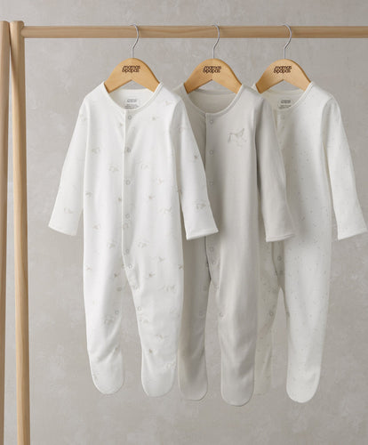 Mamas & Papas All-in-Ones & Bodysuits Stork Sleepsuits (Set of 3)