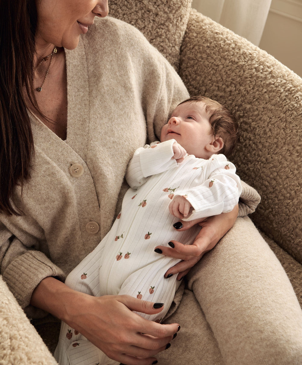 Mamas &amp; Papas All-in-Ones &amp; Bodysuits Strawberry Zip Sleepsuit