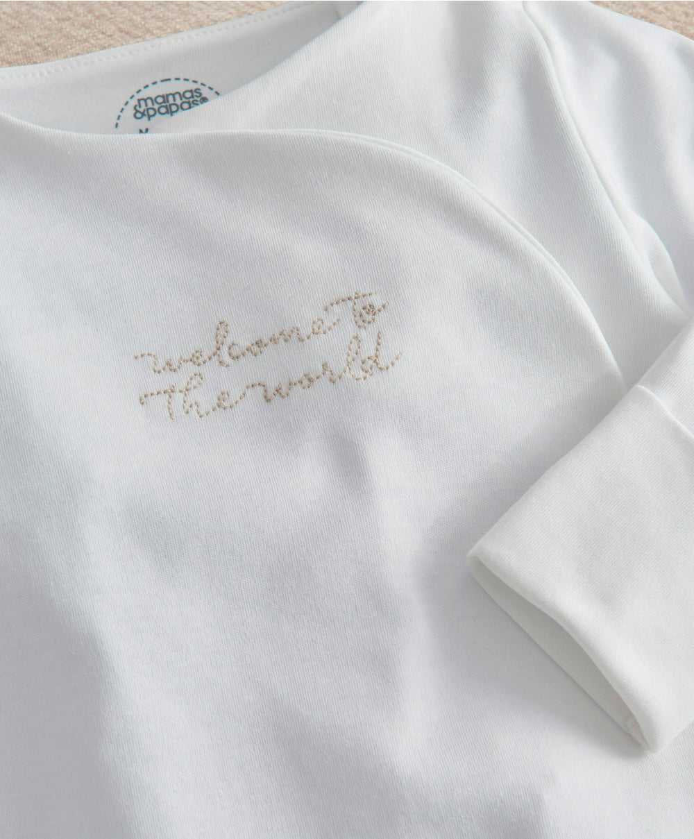 Mamas &amp; Papas All-in-Ones &amp; Bodysuits Welcome To The World All In One