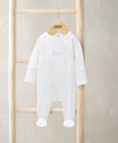 Mamas & Papas All-in-Ones & Bodysuits Welcome to the World All In One -White