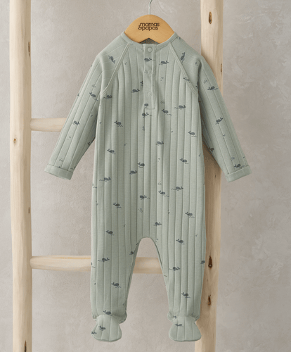 Mamas & Papas All-in-Ones & Bodysuits Whale Print All In One