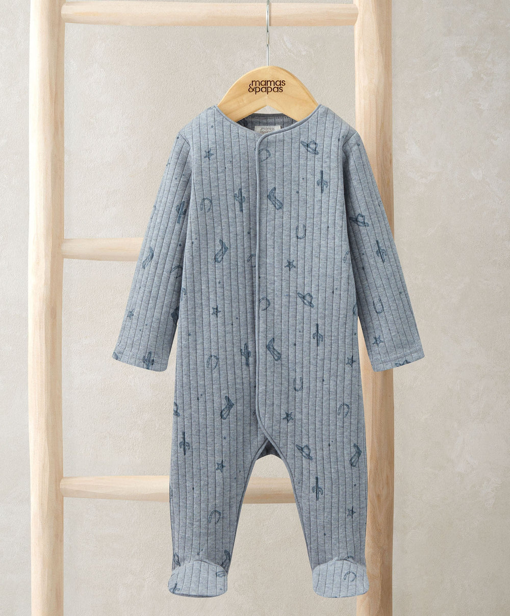 Mamas &amp; Papas All-in-Ones &amp; Bodysuits Wild West Sleepsuit