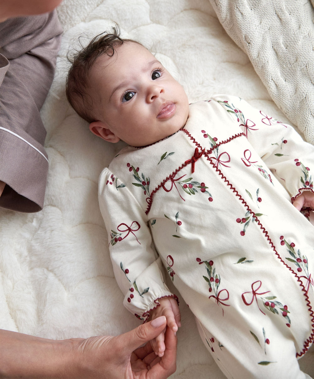 Mamas &amp; Papas All-in-Ones &amp; Bodysuits Winter Berry Christmas All in One