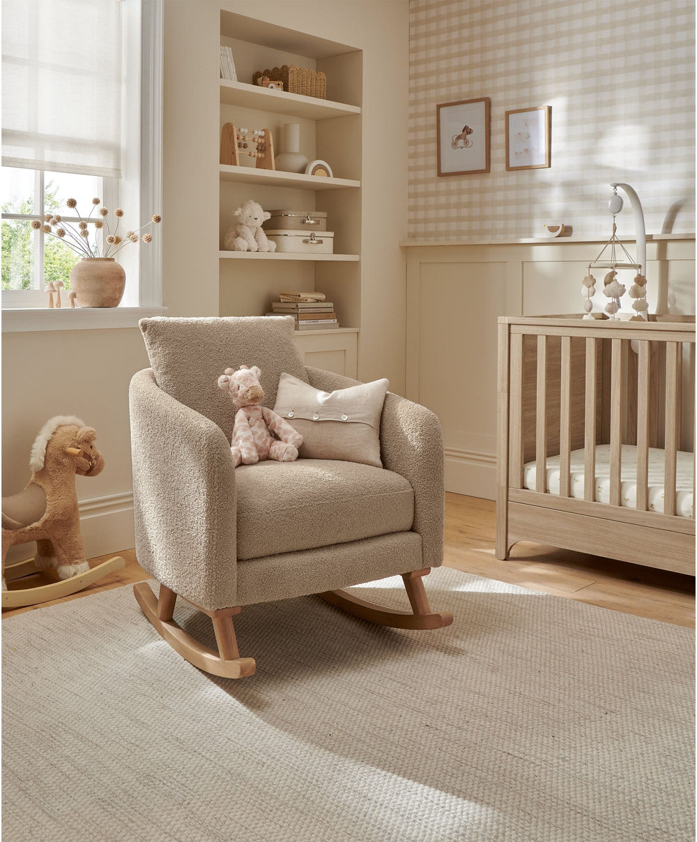Mamas &amp; Papas Alma Nursing Chair - Fawn Boucle