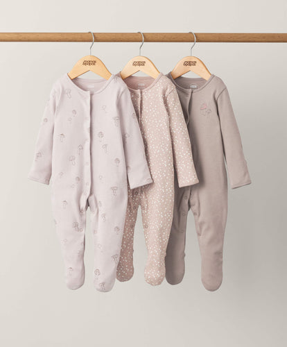 Mamas & Papas Amongst The Toadstools Sleepsuits (3 Pack)
