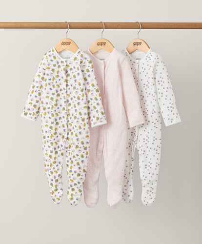 Mamas & Papas Animal Print Sleepsuits (3 Pack)