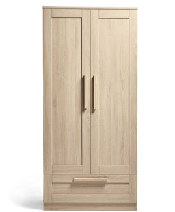 Mamas & Papas Atlas Nursery Furniture & Essential Airflow Pocket Spring Cotbed Mattress Bundle - Light Oak
