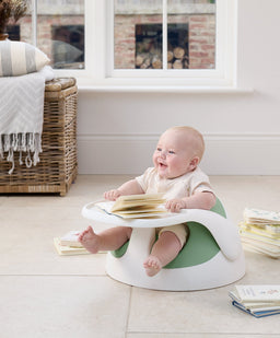 Mamas & Papas Baby Floor Seating Snug Floor Seat with Activity Tray - Eucalyptus