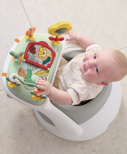 Mamas & Papas Baby Floor Seating Snug Floor Seat with Activity Tray - Pebble Grey