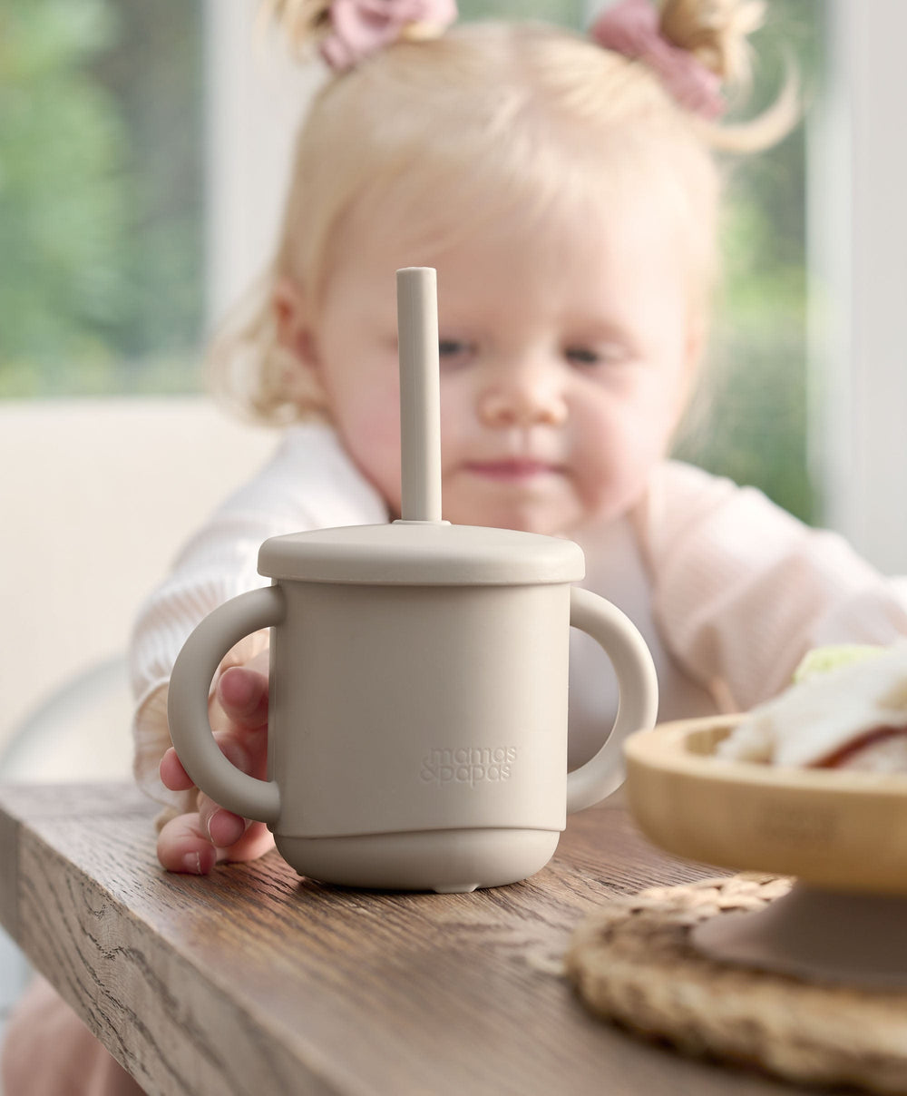 Mamas &amp; Papas Baby Weaning 3-in-1 Sippy Cup  - Truffle