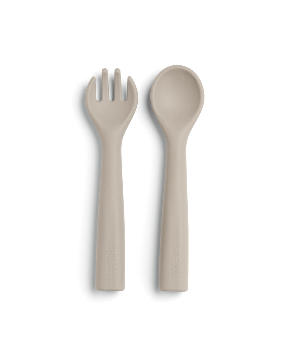 Mamas &amp; Papas Baby Weaning First Mealtime Bamboo Set - Truffle