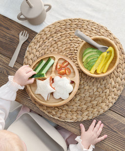 Mamas & Papas Baby Weaning First Mealtime Bamboo Set - Truffle