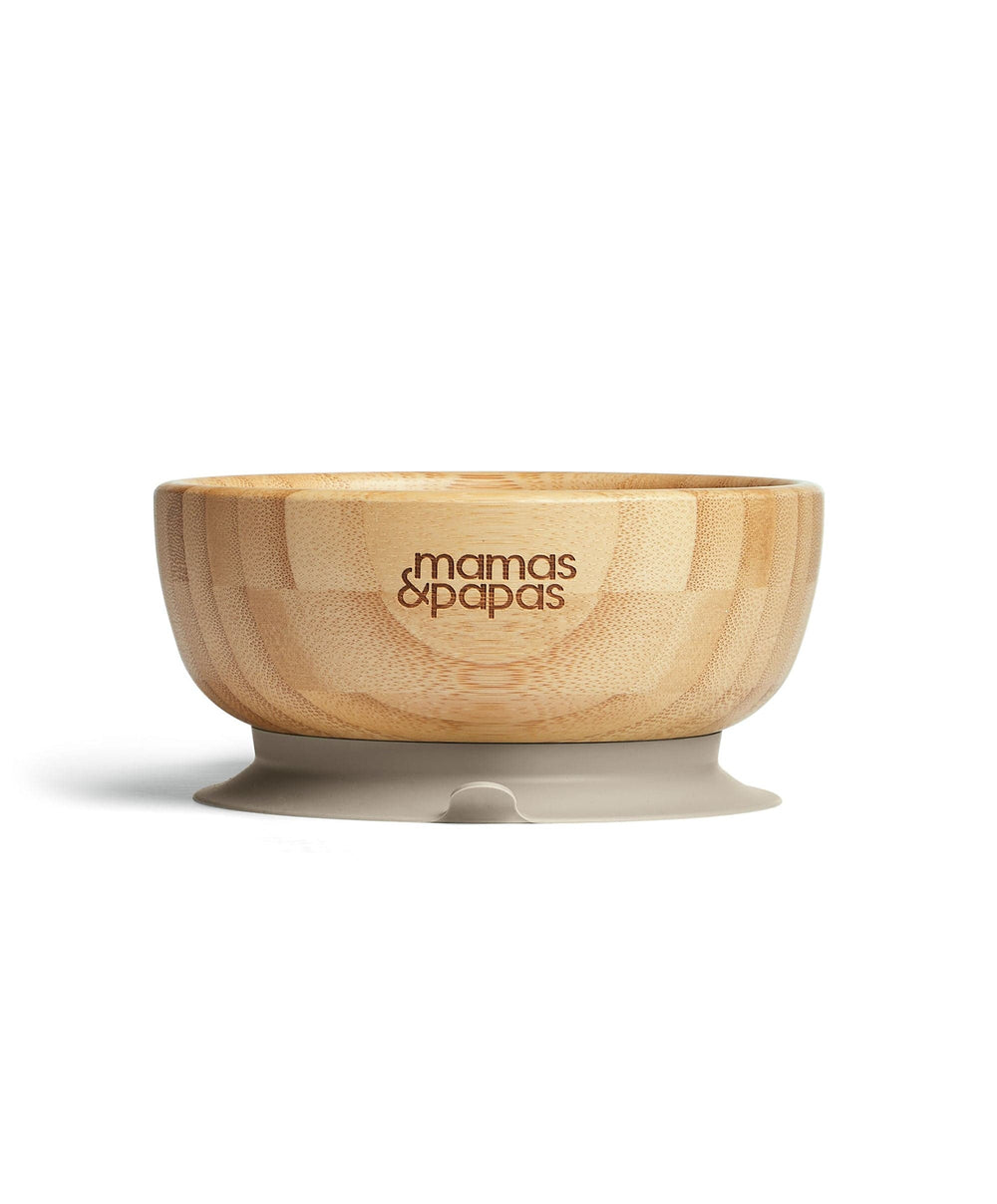 Mamas &amp; Papas Baby Weaning First Mealtime Bamboo Set - Truffle