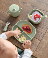 Mamas & Papas Baby Weaning First Mealtime Silicone Set - Kiwi
