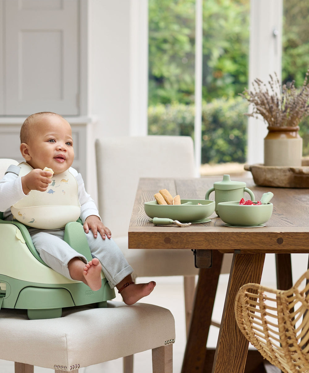 Mamas &amp; Papas Baby Weaning First Mealtime Silicone Set - Kiwi
