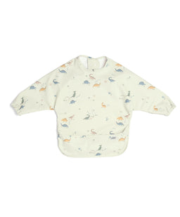 Mamas & Papas Baby Weaning Long-sleeved Bibs (2 Pack) - Dino Stripe
